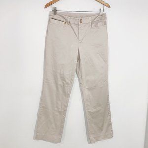 LAUREN RALPH LAUREN Petite Khaki Pants Straight Leg Hi-Rise Size 10P